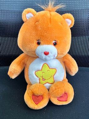 Care Bear 2003 Plush Orange Star Bear Stuffed Toy Musical